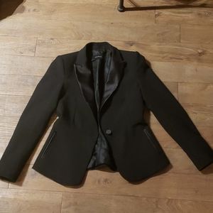 Zara Black Tuxedo Blazer, Small